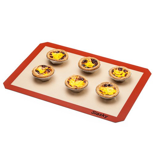 2Pcs Premium 16” X 12” Silicone Non Stick Baking Mats, Siasky Non Toxic Heat Resistant and FDA Approved Baking Sheets, Non Stick Silicon Liner for Bake Pans & Pastry Rolling - Thumbnail 5