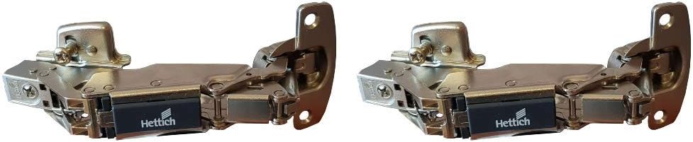 Hettich Sensys 8657i TH52 165 Degree Wide Angle Door Hinge Full Overlay Integrated Soft Closing Silent System Kitchen Cabinet Cupboard Wardrobe (9099540) x2