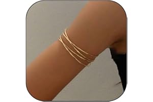 Choistily Arm Cuff Layered Arm Bracelet Arm Cuff Jewelry for Women Adjustable Upper Arm Cuff Bangle Greek Goddess Costume