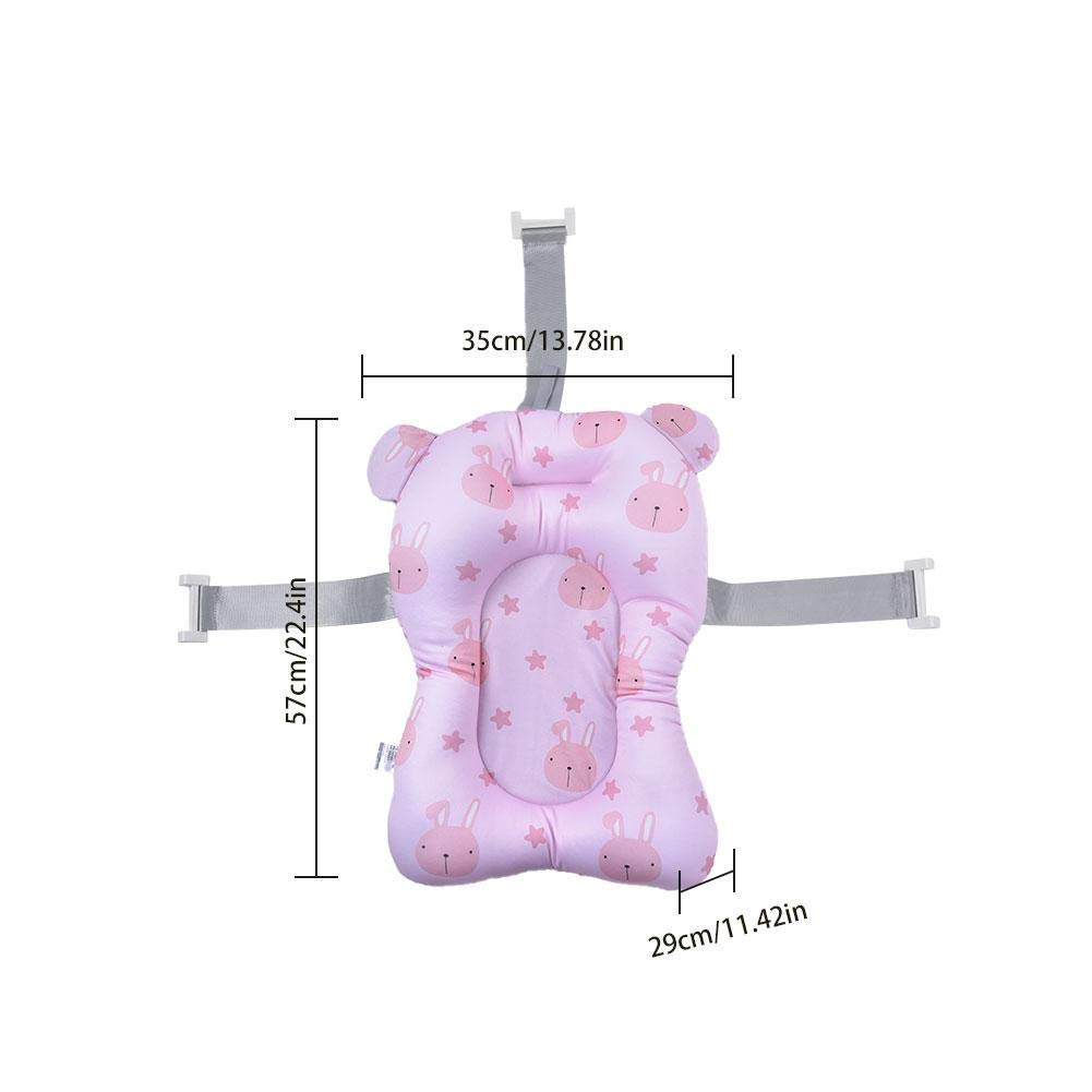 Cuscino Da Bagno Per Neonati - Supporto Morbido Antiscivolo Per Vasca, Con Cinture Di Sicurezza, Adatto Da 0 A 6 Mesi, Regalo Per Bebè