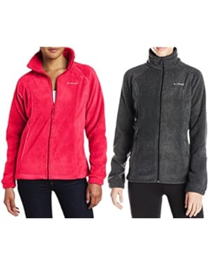 6439 Benton Springs Zip Jacket XS 1 Bright Rose + 1 Charcoal Heather