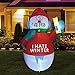 GOOSH 6 FT Christmas Inflatables Outdoor Decorations Blow Up Yard Snowman for Holiday Party Garden Lawn Decor