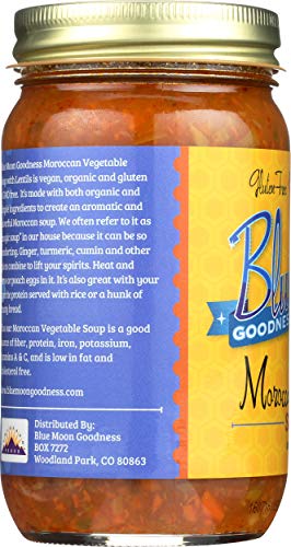 BLUE MOON GOODNESS, MOROCCAN VEGGIE SOUP, 16 OZ