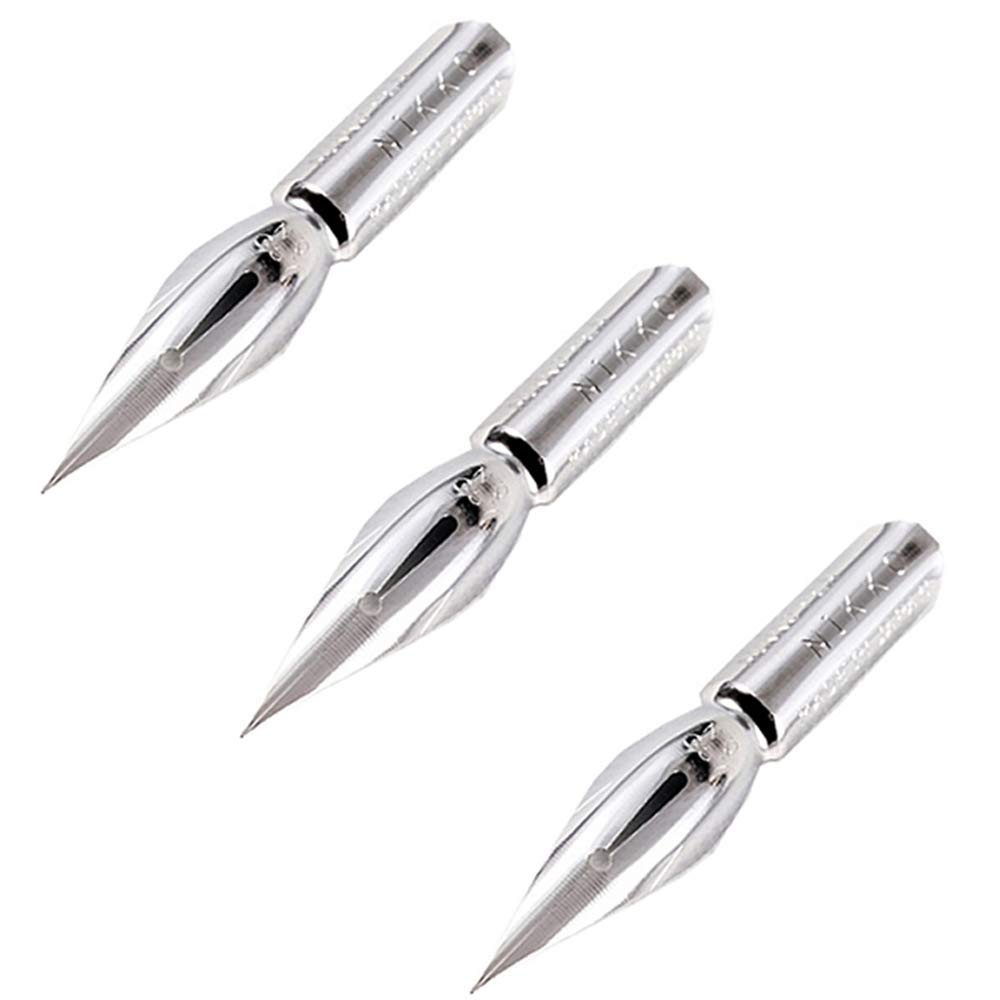 Nikko Manga Pen Nib Saji Pen Crome - 3pc