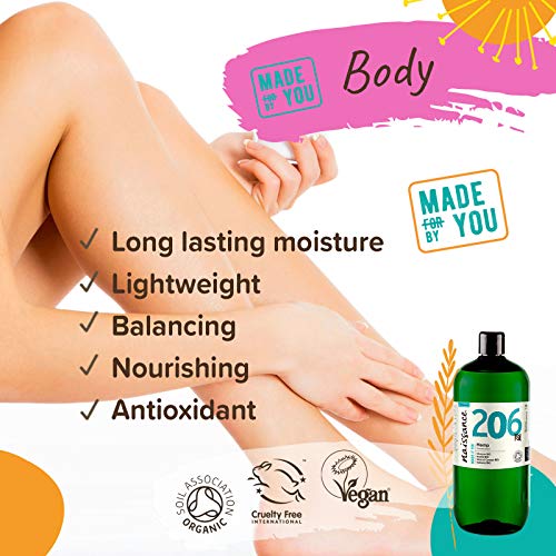 Naissance Organic Cold Pressed Virgin Hemp Seed Oil (no. 206) 900ml – Certified Organic, Vegan, Unrefined. Rich in Omega 3, 6 and 9 - Image 2