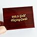 SandiaSummer 24K Gold Foil Playing Cards $100 Dollar Poker Full Deck with Wood Box