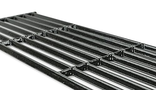 Music City Metals 66024 - Set of 4 - Gloss Cast Iron Cooking Grid Replacement for Gas Grills by Broil-Mate, Broil King, Huntington and Sterling