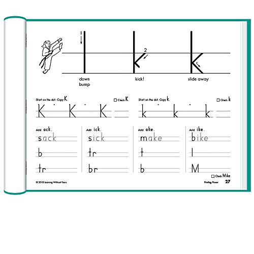 Handwriting Without Tears Printing Power - Cursive Handwriting - Writing Notebook - 2nd and 3rd Grade Kit - Bonus Pencil for Little Hands, and Eraser - Thumbnail 6