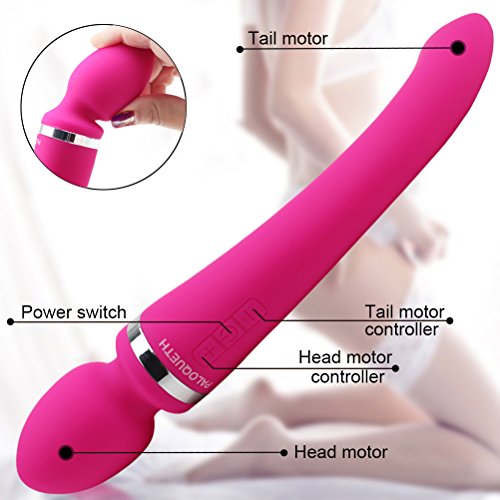 Wand Massager, PALOQUETH Waterproof Handheld Body Massager (Pink)