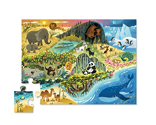 Crocodile Creek - Where Animals Live - Early Learning 24Piece Jigsaw Puzzle for Kids Ages 2 Years & Up
