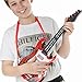 Guitar, WOLFBUSH Multi-function Kids Electric Guitar 4 Strings Musical Instruments Educational Toy Children Rock Band Music Used for Family Gatherings Performances Entertainment - Red Flame