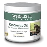 (2 Pack) Wholistic Pet Organics Coconut Oil Supplement, 16 fl Ounces