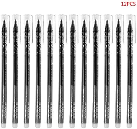 Nysunshine 12pcs 0.38mm Erasable Gel Pen With Blue Black Refills School Office Stationery