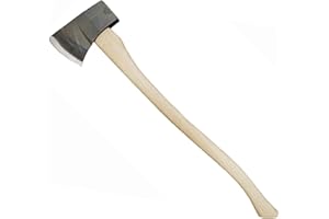COUNCIL TOOL Forcible Entry Flathead Fire Axe - 6 lb Fire Axe for The Irons with Halligan Marrying Slot & 32" Dual Grip Hickory Handle - 60FMS32DG