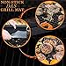 D&S Group Grill Mat - Set Of 3 BBQ Grilling Mats For All Types Of Grills - Grill Mats - Heat Resistant Barbeque Topper With Nonstick Surfaces - Super-Thin Grill Cooking Pad - Silicone Brush Included
