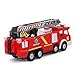 Electric Fire Truck toy, Fire Engine Rescue Veiche with Lights Sirens Extending Ladder and Water Pump Hose to Shoot Water, Bump and Go Action