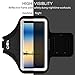 SOSONS Armband for Samsung Galaxy Note/S/A/F Series, Water Resistant Sports Gym Armband Case with Card Pockets and Key Slot (Black)