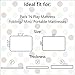 Kenley Pack n Play Playard Sheet Set - 2 Fitted Sheets for Playpen Portable Crib Mini Travel Play Yard - Waterproof Soft Minky Fabric Protects Mattress - Nursery Bedding for Baby Toddler Girl or Boy