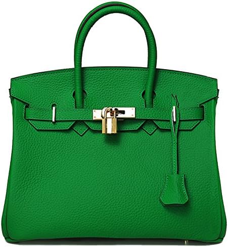 MACTON Cowskin European and American Classic Padlock Genuine Leather Handbag Mc-1329