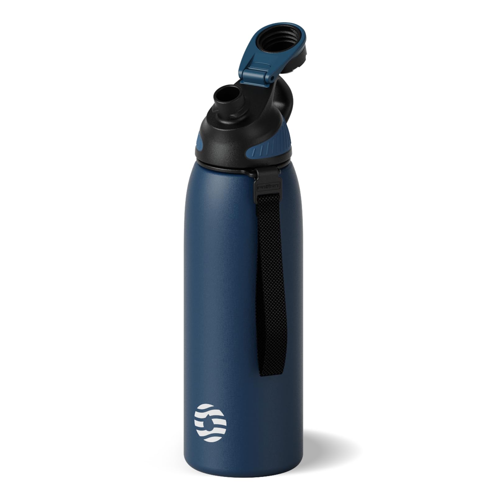 Photo 1 of Fjbottle Stainless Steel Insulated Sports Water Bottle 32oz, Double-Wall Vacuum Insulation, BPA-Free, No Straw, Magnetic Cap - Ideal Bottle for School, Fitness, and Outdoor Activities, Navy