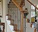Satin Black 16.1.21 Long Twist Solid Iron Baluster for Staircase Remodel, Box of 5