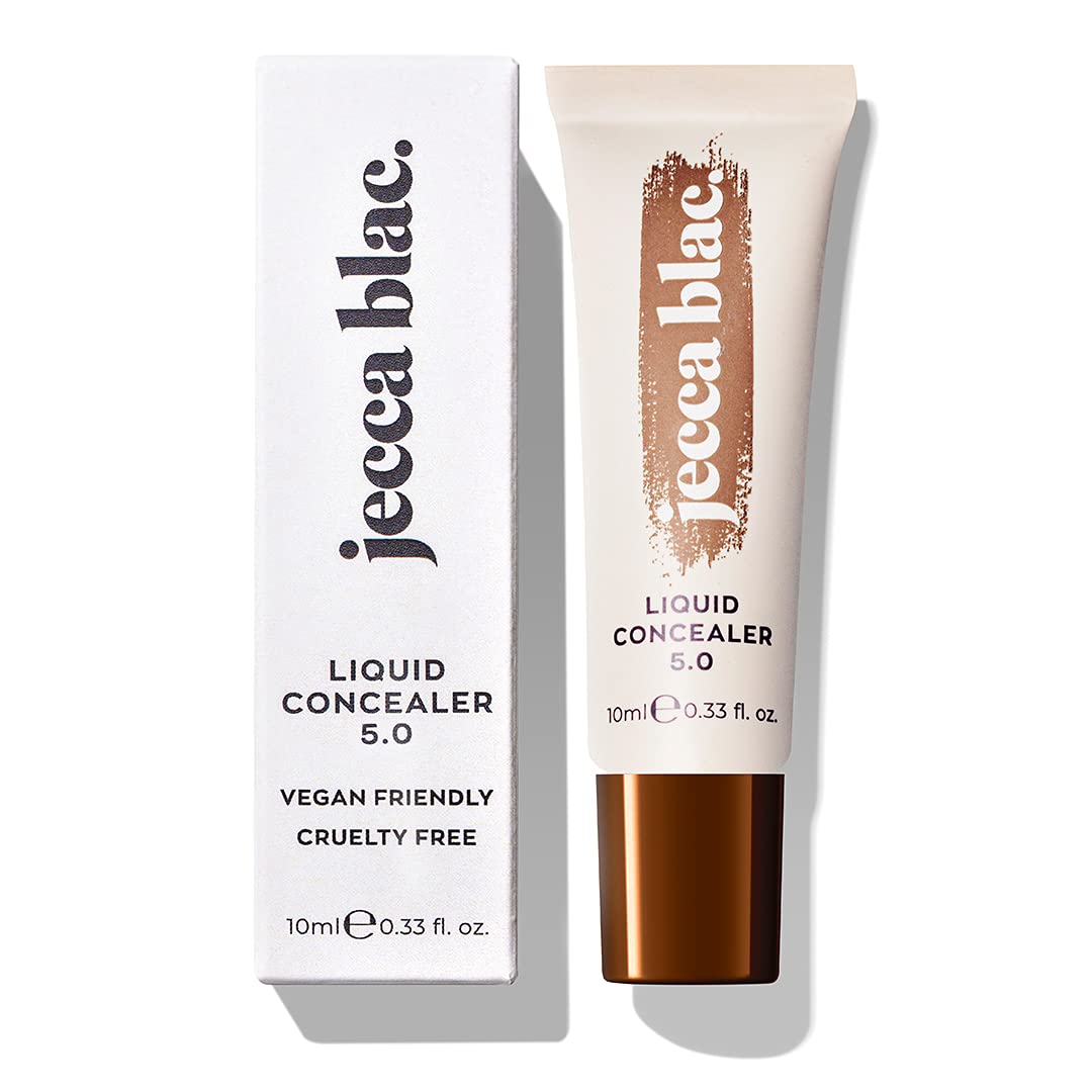Jecca Blac Liquid Concealer, Full Coverage Soft Matte Finish, Long-lasting and Transfer-Resistant, Gender Neutral and LGBTIQA+ Inclusive Make Up, Shade 5.0, 10ml