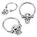 Body Accentz Nipple Ring Skull Bead 316l Surgical Steel Captive Bead Ring Pair [Jewelry]