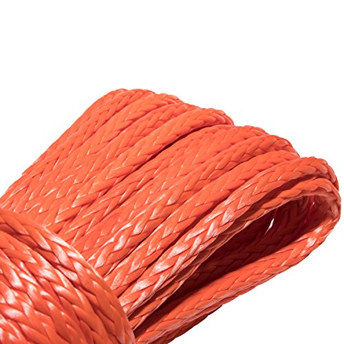 image for Yoursme Nylon Synthetic Winch Cable Rope with Sheath for SUV ATV UTV W