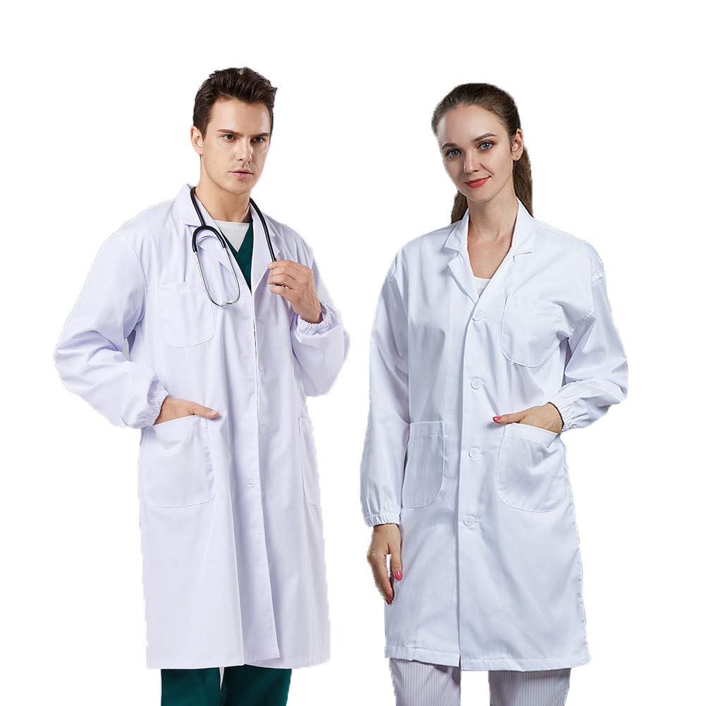 Buy Vaborous Women's Lab Coat with Pockets Unisex Lab Coat Men