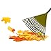 Garden Leaf Rake Tool Lawns a Yards Long Handle Sweep Fall Leaves No Bending Easy Grip Handle - Green