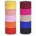 eBoot 100 Pieces 4mm Hair Elastics No Metal Elastics Hair Bands Ponytail Holders, Multicolored