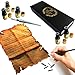 DAVELIOU 20-Piece Complete Calligraphy Set for Beginners and Professionals, Creates Clean and Smooth Lines, Calligraphy Kit Includes Pens, Inks, Nibs, and Case (Black & Gold)