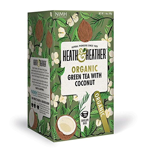 Heath & Heather Organic Green Tea & Coconut (Pack of 3)