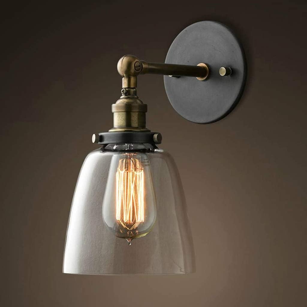 Industrial Edison Wall Lamps Antique Mini Wall Light Vintage Glass Wall Sconces Bathroom Vanity Light For Stair Bedroom Corridor Pathway Balcony Indoor Clear 14 5x24cm 6x9inch Amazon Co Uk Lighting