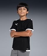 PUMA Unisex Kid TeamLIGA Jersey Jr Black White XS view 2