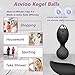 ACVIOO 2 in 1 Ben Wa Balls Kegel Weights Kegel Exercise Balls Kit Silicone Bladder Control Devices for Women Pelvic Floor Exercise Postpartum Massager (Black) Chinese Balls