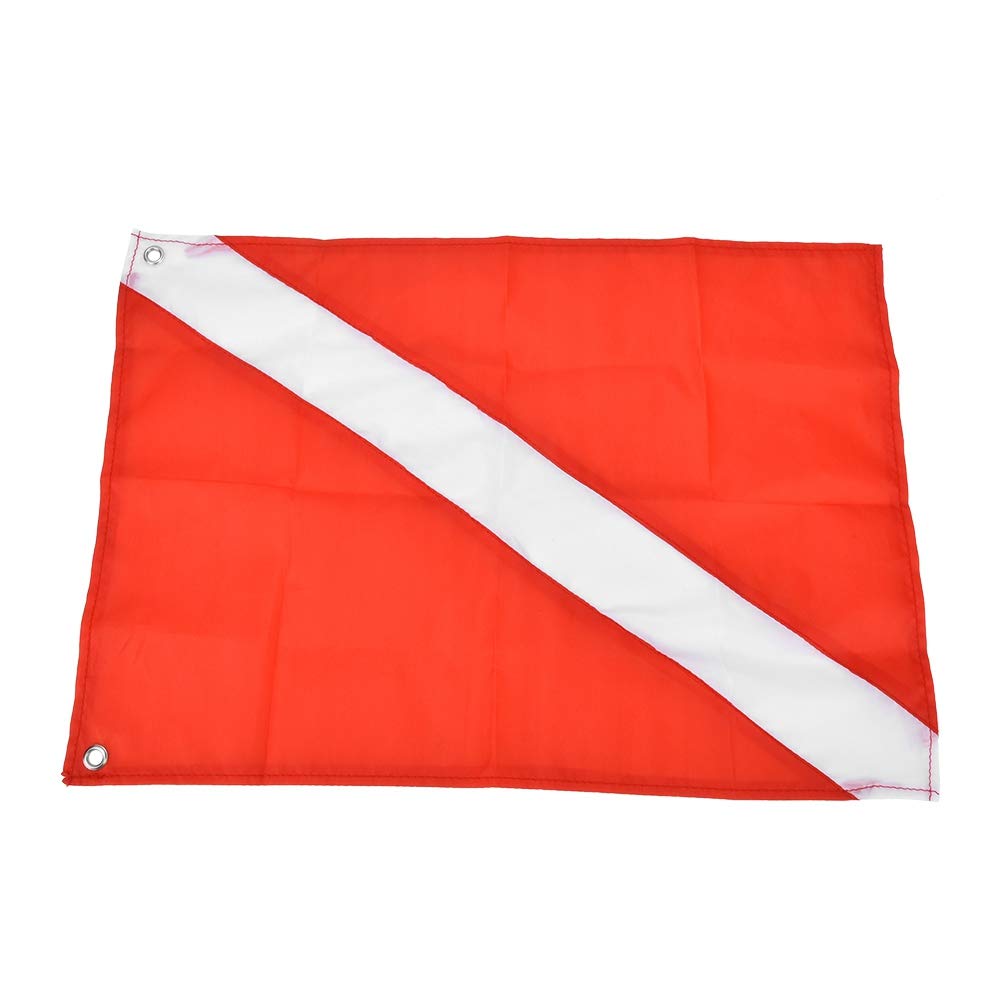 Diving Flag, High Visibility Safety Flag, 23.6 x 27.5 inches, for Divers, Snorkelers, Swimmers, and Rescue Teams