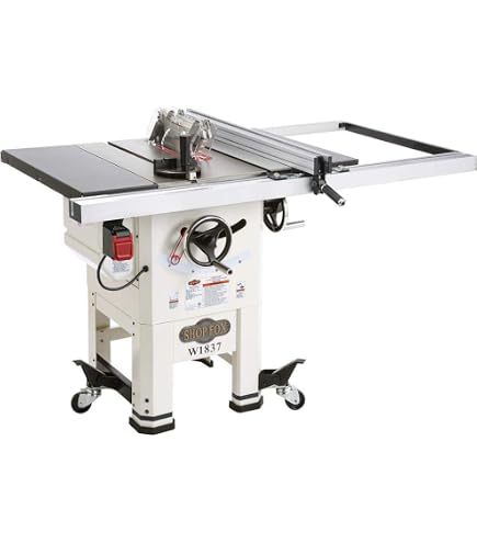 Amazon.com: Shop Fox 10 in. 2 HP Open-Stand Hybrid Table Saw W1837