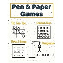Amazon.com: Pen and Paper Games: A 2 Player Activity Book of Tic ...