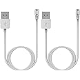 TenCloud Magnetic Charging Cord Compatible with Smart4u SH50/SH55M- Replacement USB Charger Adapter Charge Cord Charging Cable for Smart4u SH50 Smart Bike Helmet (White+White)