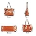 JUNDUN Women Bag Casual Vintage Shoulder Bag Handbags Cross Body Bag Large Capacity Bags Brown