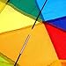 emma kites 60in Rainbow Cube Delta Kite - Flowing Blue Tails - Easy to Assemble, Fly for Kids, Beginners Great for Family Outdoor Games and Activities