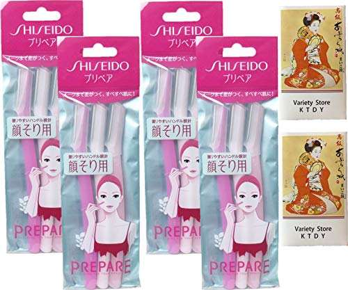 Shiseido Prepare Facial Razor Large for Women Includes 2 Oil Blotting Paper (3pcs x 4 packs) - Thumbnail 6