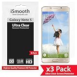 Galaxy Note 5 Screen Protector Ultra Clear HD Made With Premium PET Material That Ensures Superior Durability and Optimal High Resolution Viewing Experience