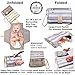 Portable Changing Pad Baby Diaper Station | Newborn Clutch Bag Kit | BPA Free Waterproof Foldable Mat | Custom Wipes Pocket | Infant Registry, Shower Gift