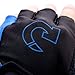 Masione® Padded Ventilated Bike Bicycle Cycling Mountain Road Half Gel Silicone Antiskid Finger Gloves/ Half Finger Gloves / Sport Gloves Mitten/ Fingerless Cycle mitts, Soft durable microfiber Material with Velcro Strap -Black with Blue -M