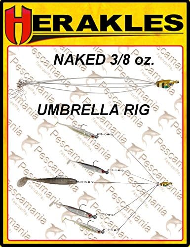 spinning lure wire bait Herakles Naked Umbrella Rig 3/8 oz.