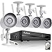 Funlux 4 Channel 1080p HDMI NVR 4 720p HD Indoor Outdoor Wireless Home Security Camera System 500GB Hard Drive