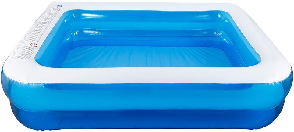 Amazon Hotbest 子供プール 大型 子供用 子供 大人 ビニールプール ベビープール 水遊び 猛暑対策 スイミング 空気入れ必要 家庭用プール 屋内用 お庭 折りたたみ プール 155cm プール おもちゃ