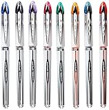 Uni-Ball Vision Elite Rollerball Pen Assorted Color 8-Pack Airplane Safe #90199